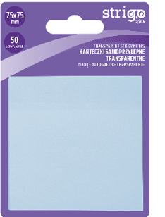 Notite Adezive Strigo 75A Albastru Pastel, 50 File