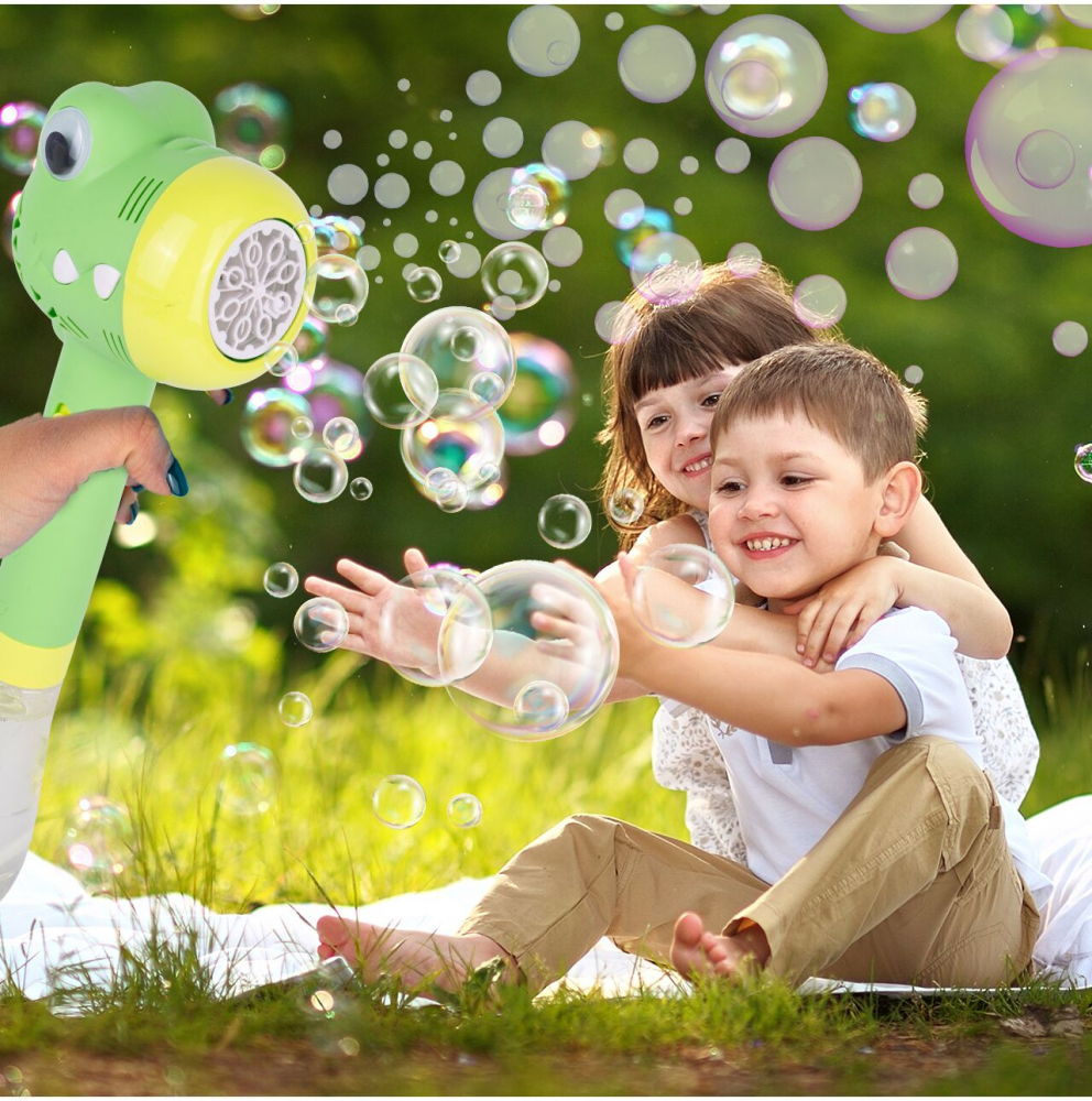 Pistol Baloane Sapun Bubble Dino cu Lumini Malplay - imagine 11