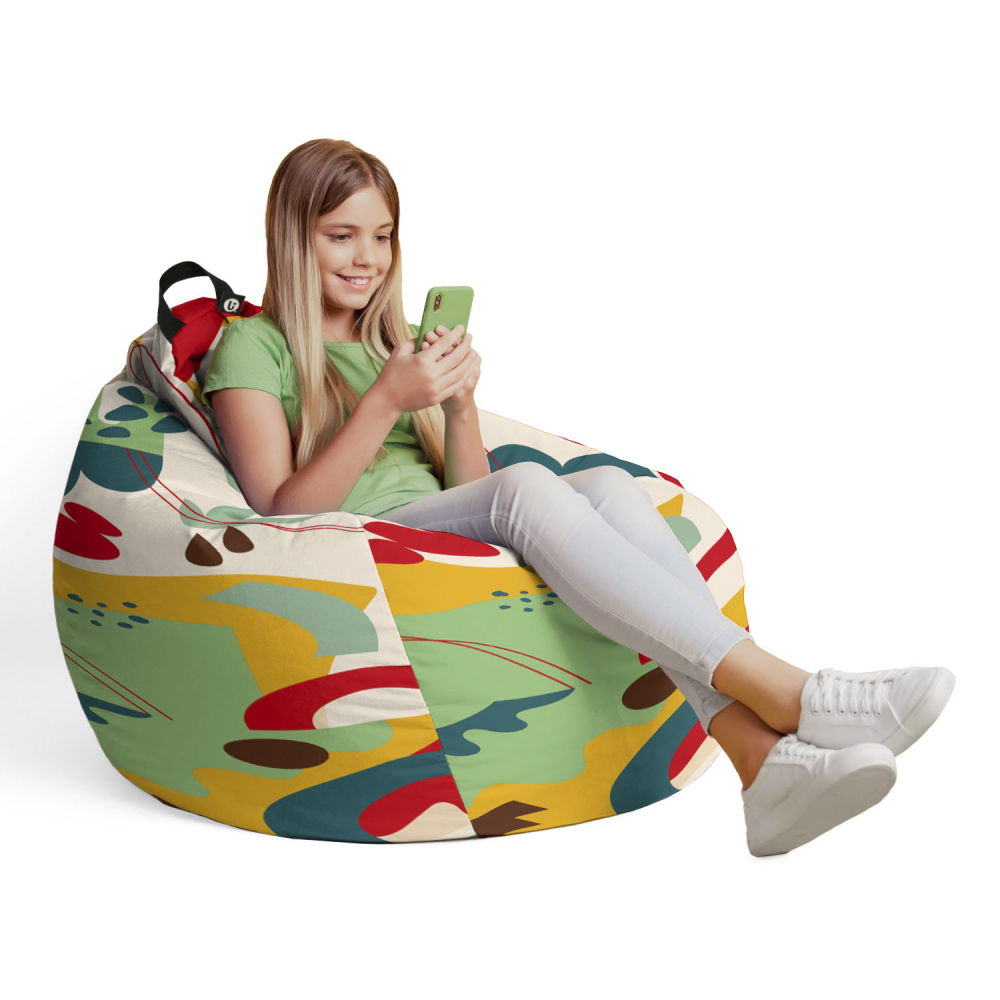 Husă Bean Bag Para Jungle Verde | Updeco - imagine 4