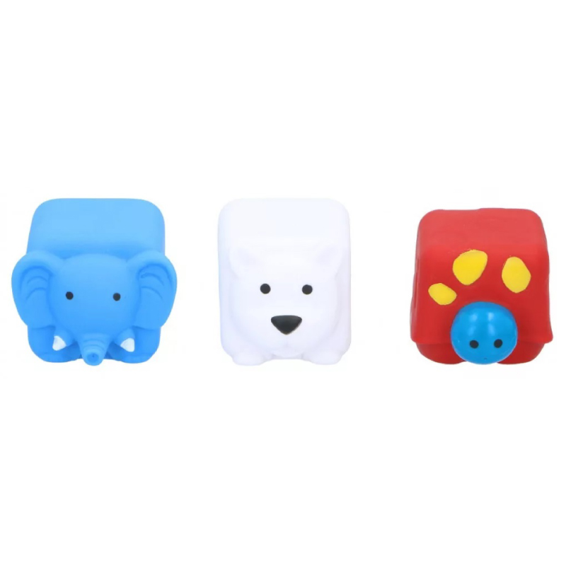 Set 3 jucării de baie Eddy Toys, animale colorate - imagine 2
