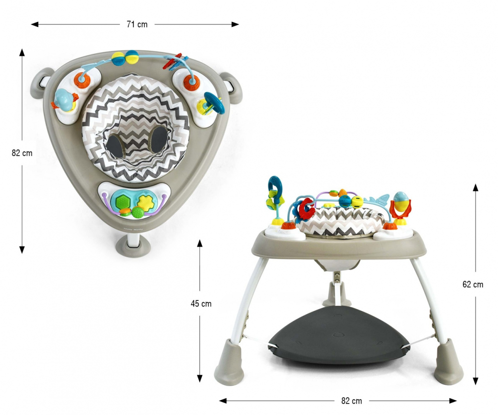 Centru Activitati Milly Mally Bounzee Grey - 360° - imagine 2