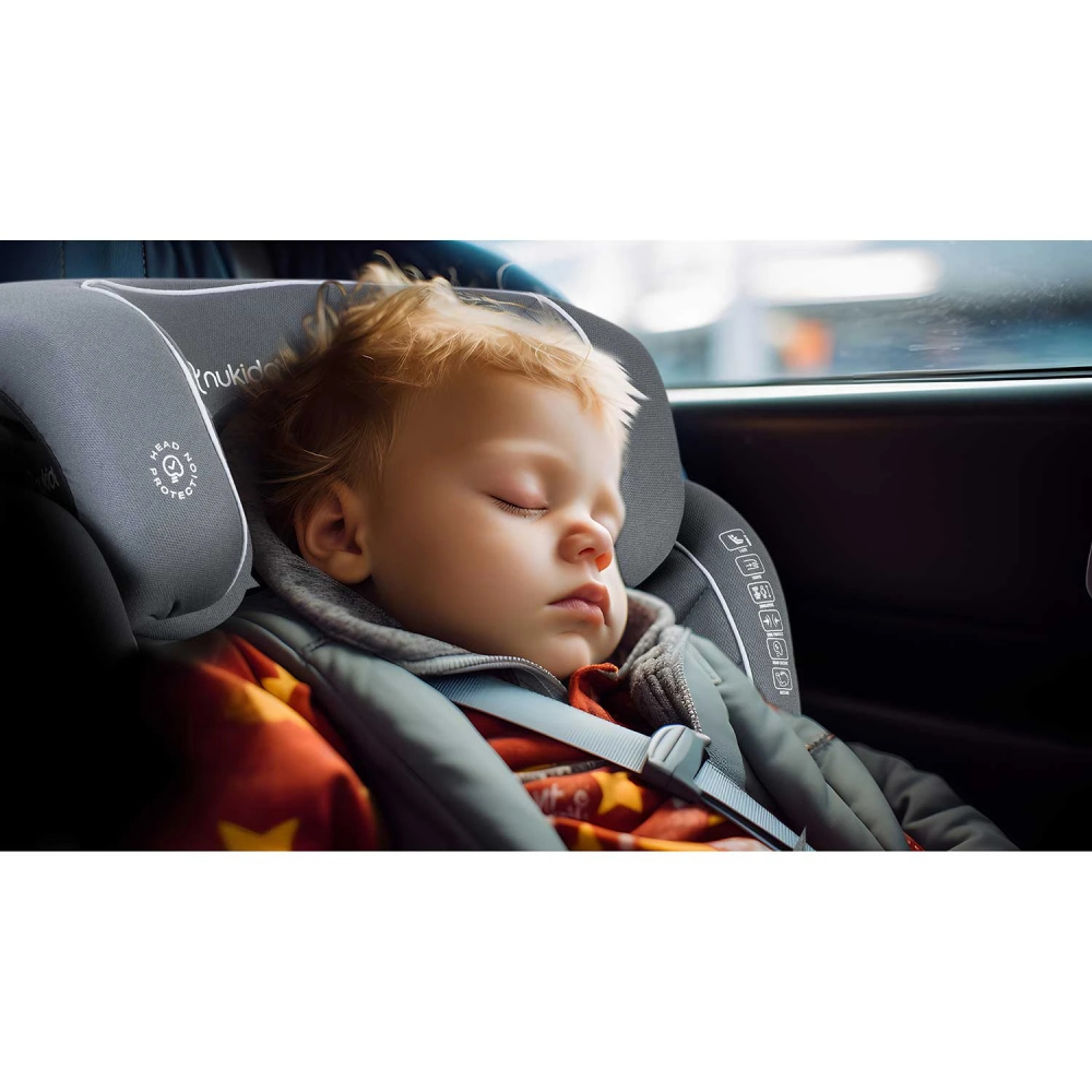 Scaun Auto Nukido Louis ISOFIX 100-150 cm Gri - imagine 6