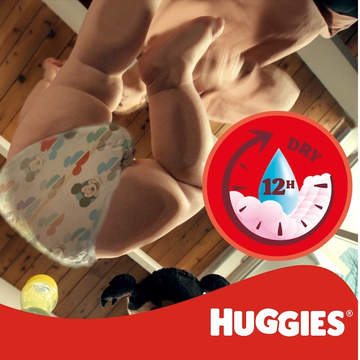 Scutece Huggies Little Movers Fete 9-14kg 104buc - imagine 3