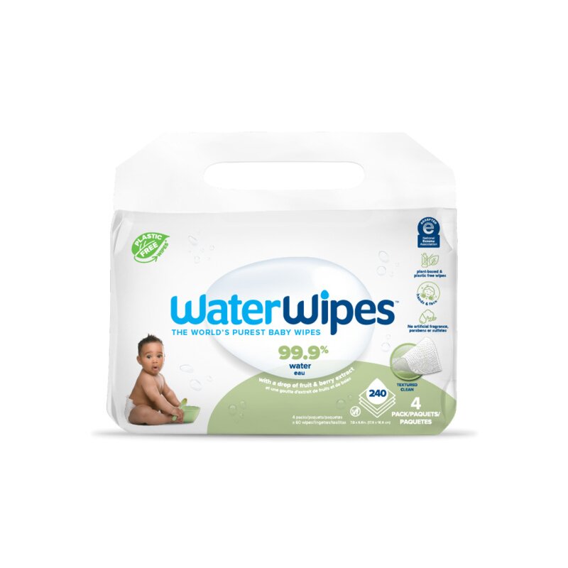 Set Water Wipes Biodegradabile, 100% Naturale