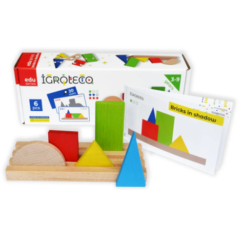 Joc Figuri și Umbre Igroteco | IQ Games Lemn - imagine 2