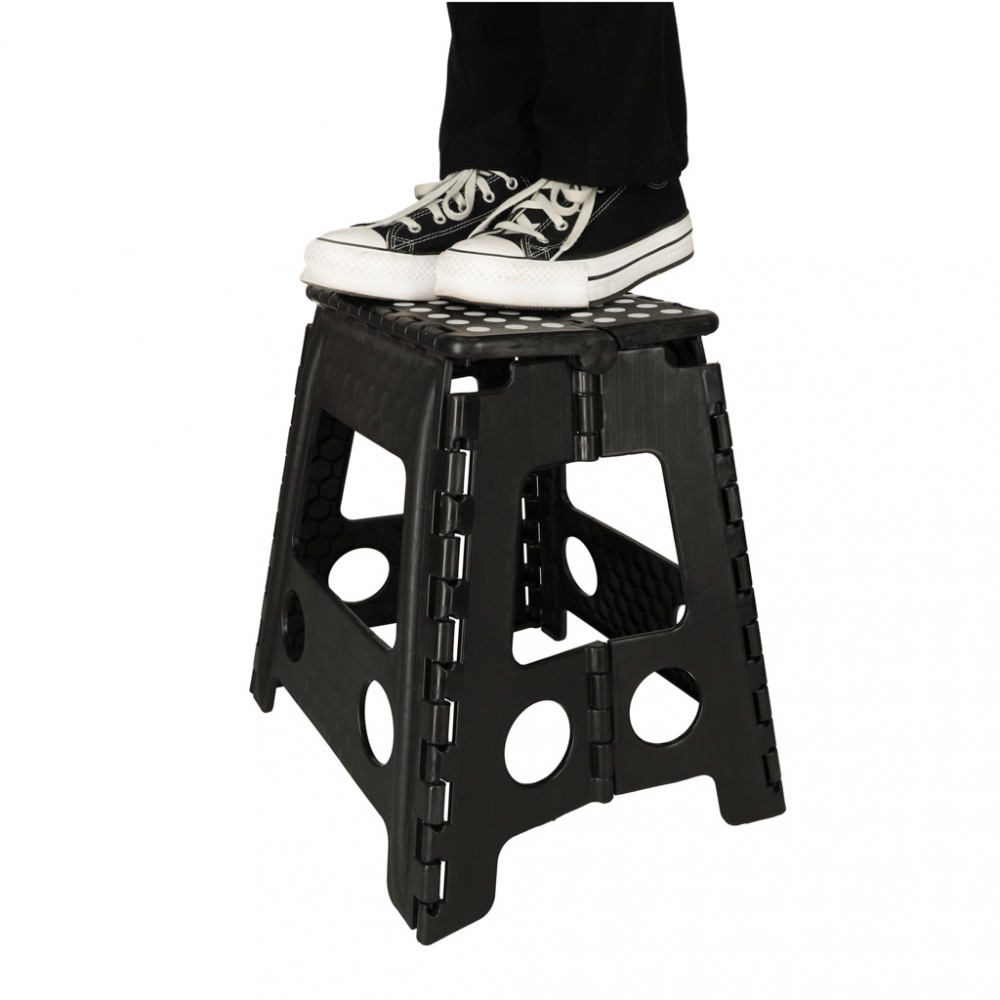 Ikonka Scaunel Pliabil Negru 39cm - Pratic și Compact - imagine 3
