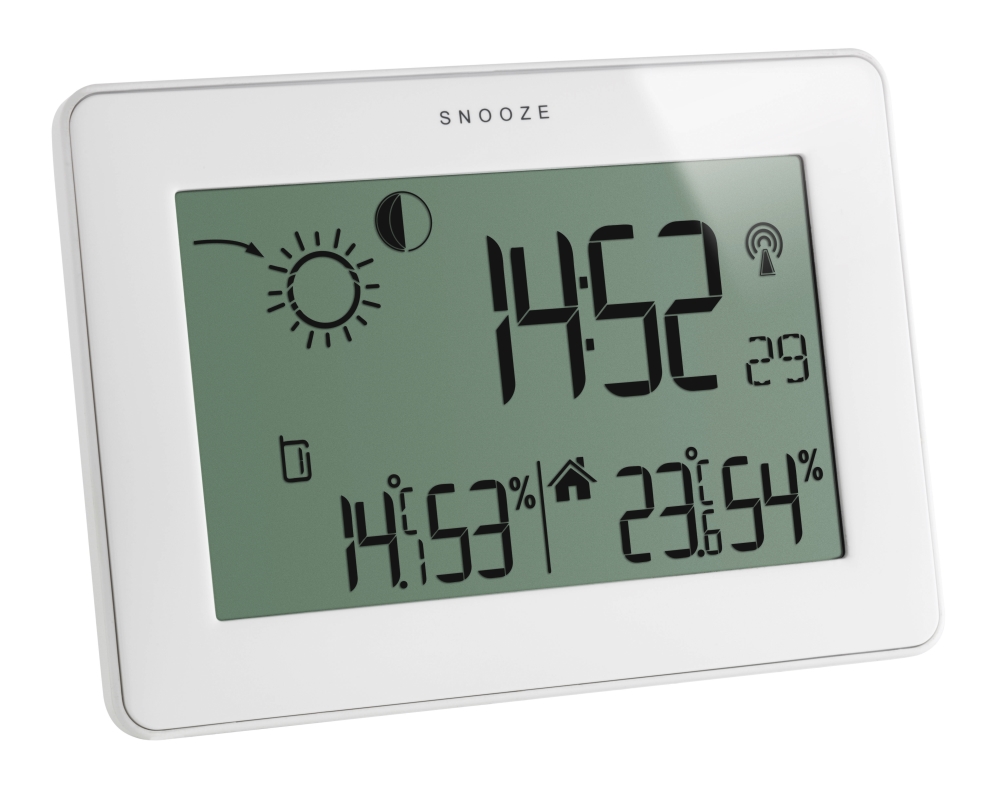 Stație Meteo Wireless TFA White | Umiditate Ideală - imagine 3