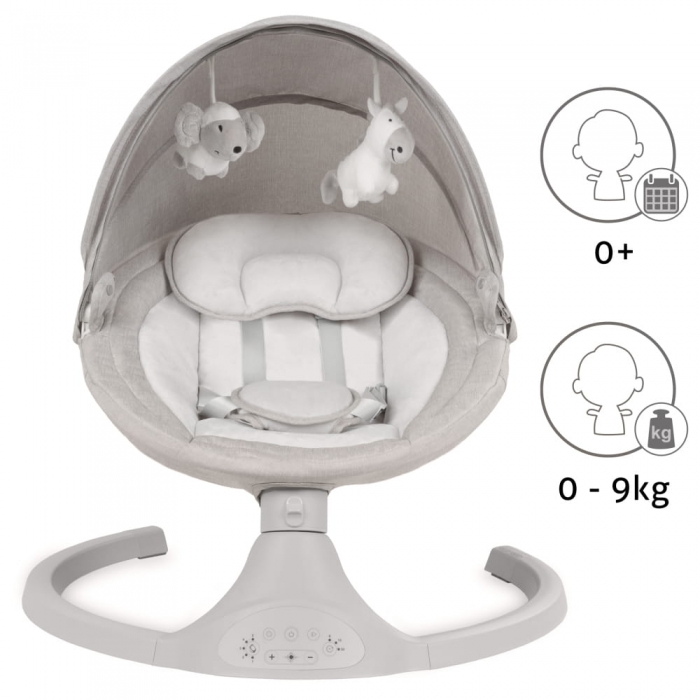 Leagan Electric Kidwell Luxi 2in1, Light Melange - imagine 7