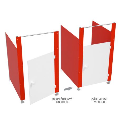 Modul Toaletă Modulară Roșie Moje Bambino - imagine 3
