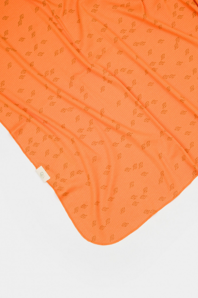 Păturică Babycosy Modal și Bumbac 85x85 cm, Apricot - imagine 2