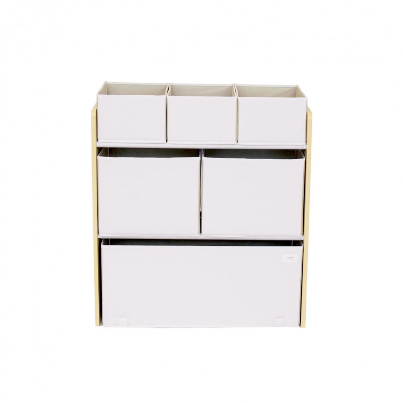 Organizator Jucării 3 Sprouts Cream Material Reciclat - imagine 2