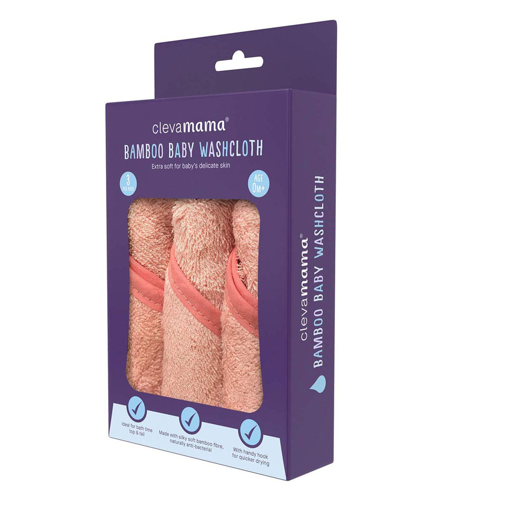 Set 3 prosoape Clevamama din bambus anti-bacterian - imagine 3