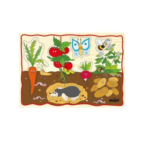 Puzzle Woodyland Animale Fermă Educativ - imagine 7
