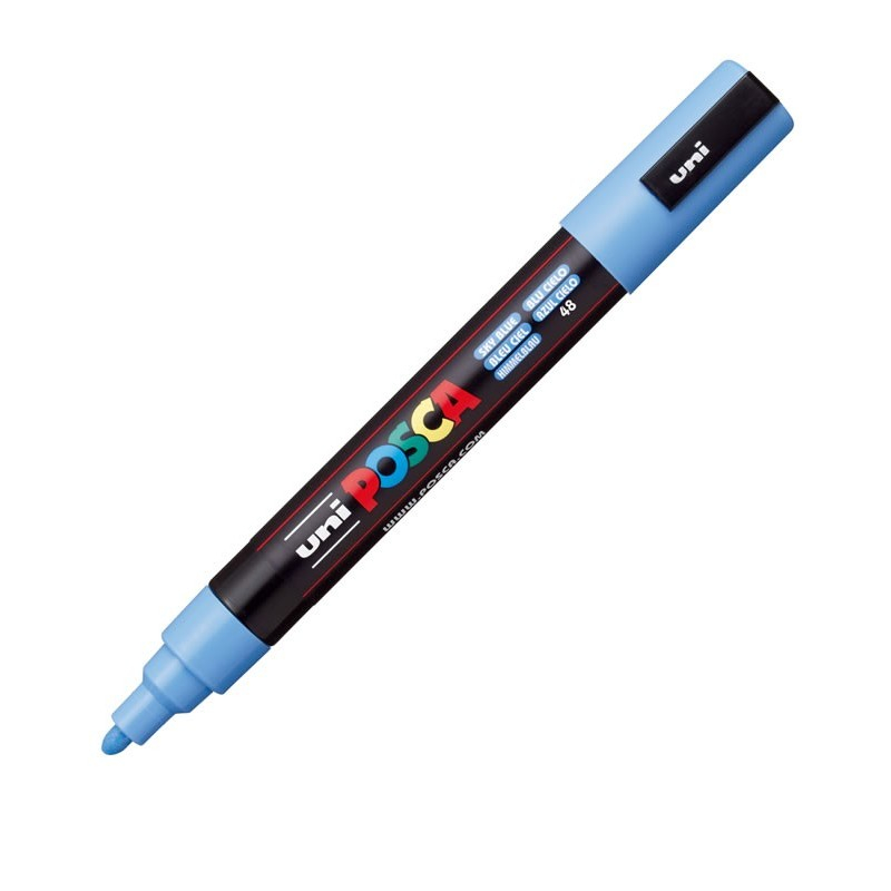 Marker POSCA PC-5M, Sky Blue, vârf mediu