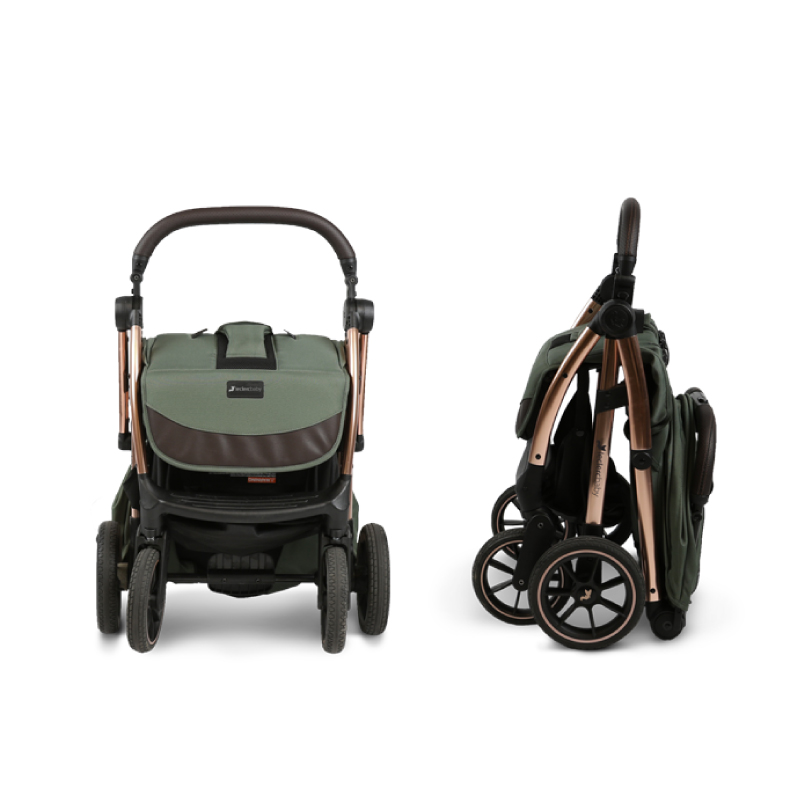 Carucior Leclerc Influencer XL Army Green | Premium - imagine 3