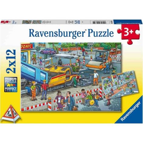 Puzzle Strazii Ravensburger 2x12 piese - imagine 3