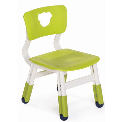 Scaun Ookee Alb-Verde Lime, Reglabil Gradinita