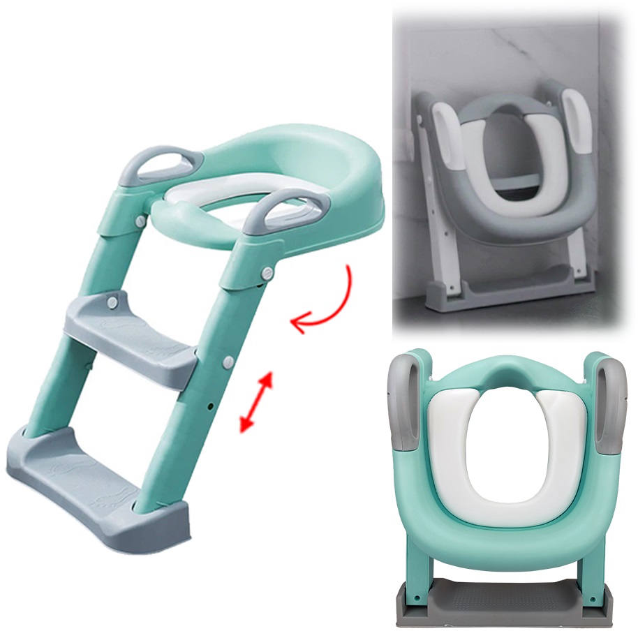 Reductor Toaleta Little Mom Pliabil cu Manere - imagine 4