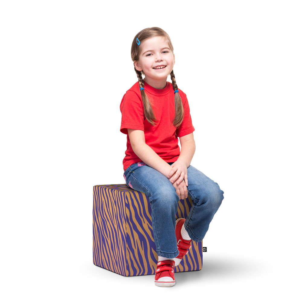 Taburet Updeco Cub Zebra cu Spumă Memorie