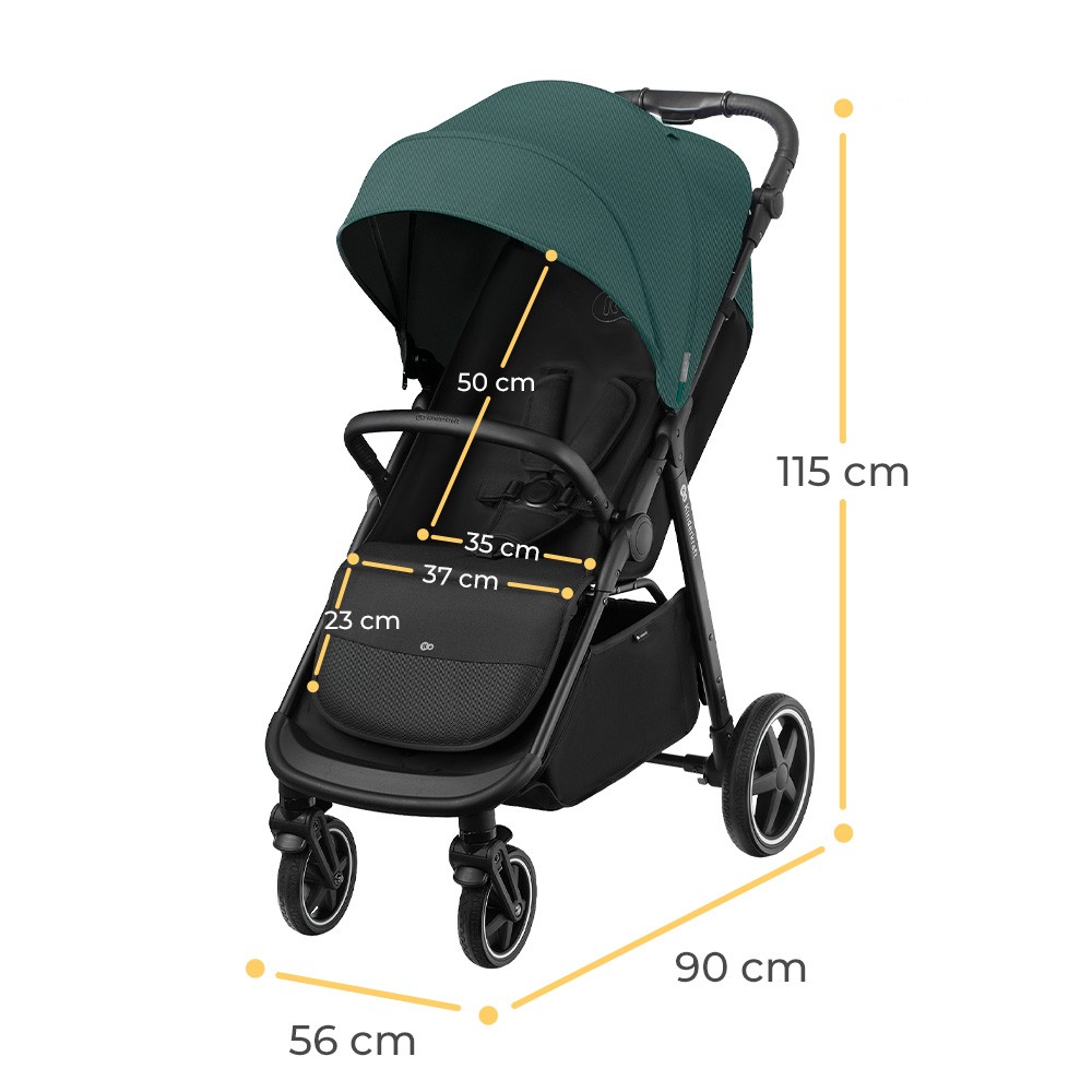 Carucior Kinderkraft Route 0-22kg | Verde