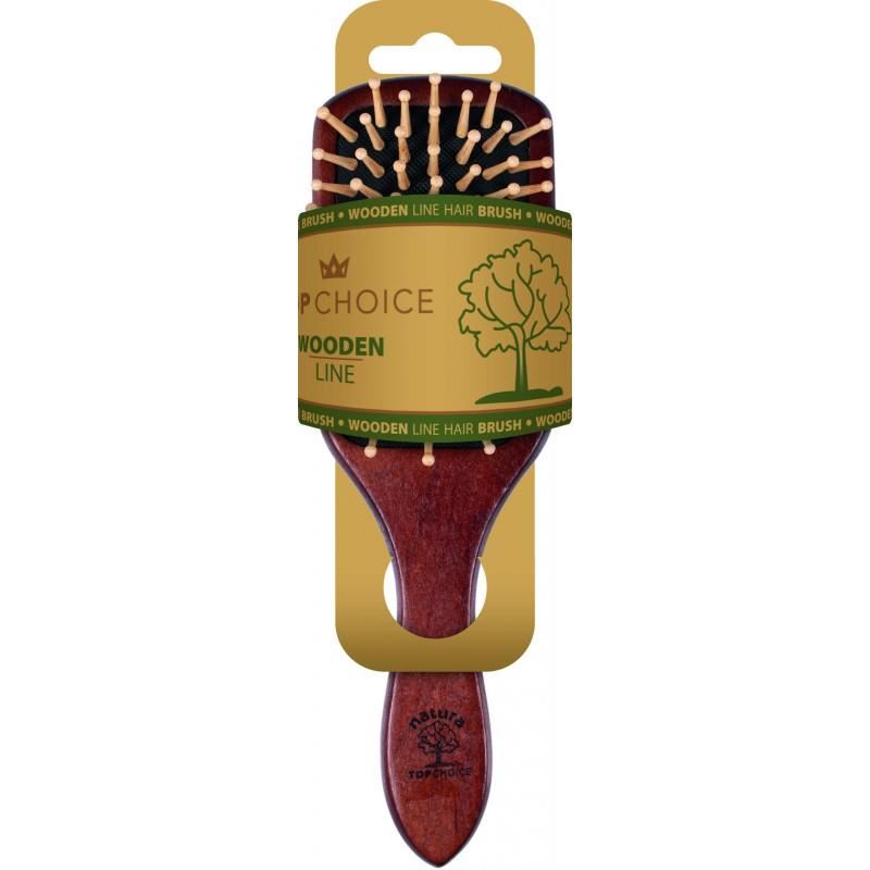 Perie păr Wood Line Top Choice, perie masaj scalp
