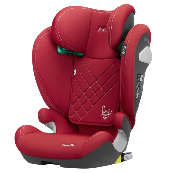 Scaun Auto Avova Sora-Fix Maple Red, 3-12 Ani