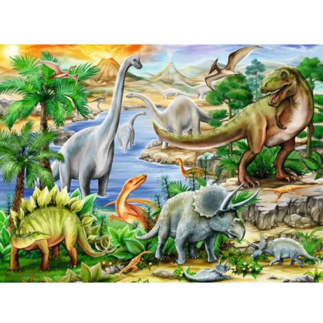 Puzzle Viața Preistorică Ravensburger 60 piese - imagine 2