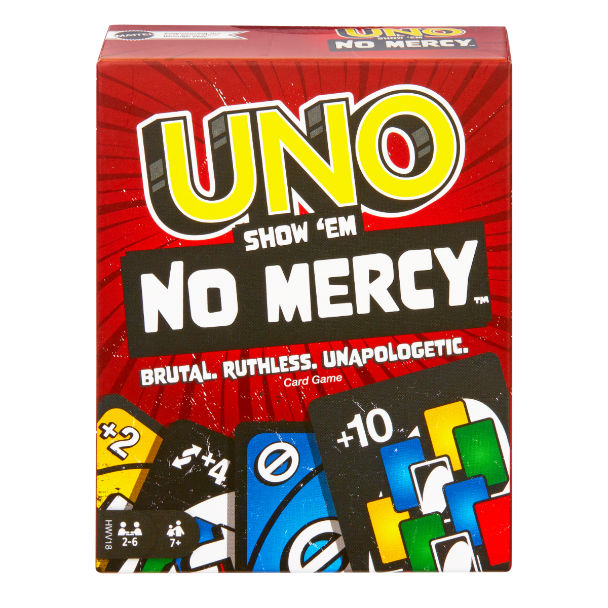 UNO No Mercy - Joc de Carti Intens, 168 Carti