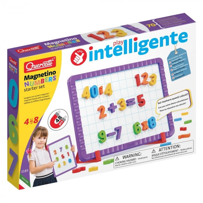 Quercetti Magnetino Numere - Set Educativ Magnetic
