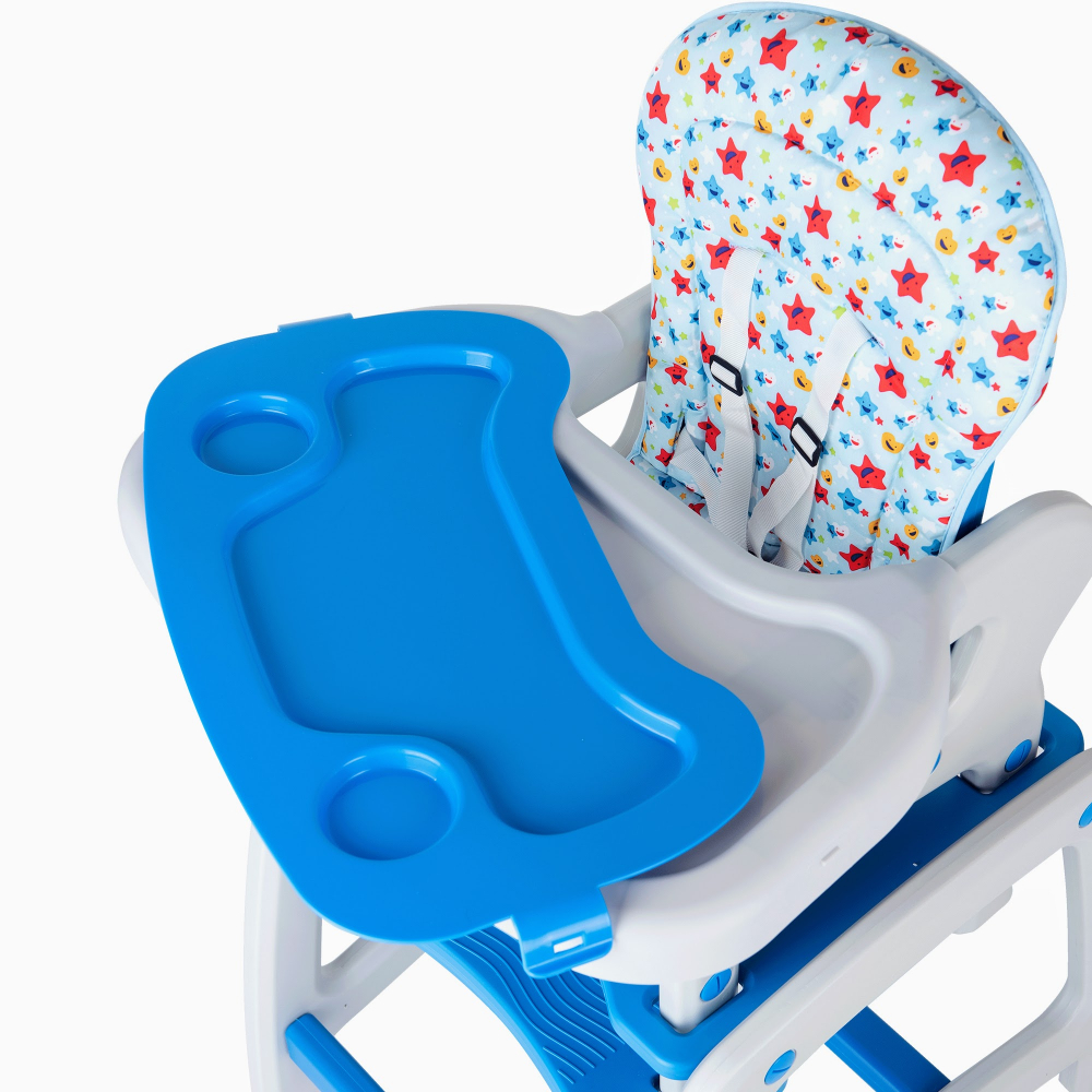 Scaun de masă Eat & Play Albastru | Juju - imagine 2