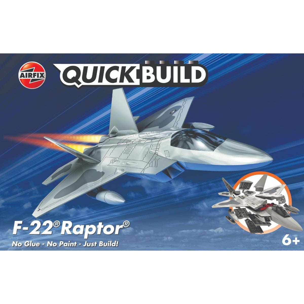 Set Constructie Airfix F22 Raptor, 24 Piese