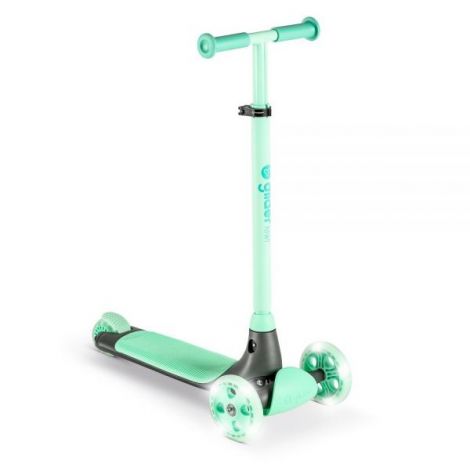 Yvolution Y Glider Kiwi - Trotineta cu 3 Roti LED