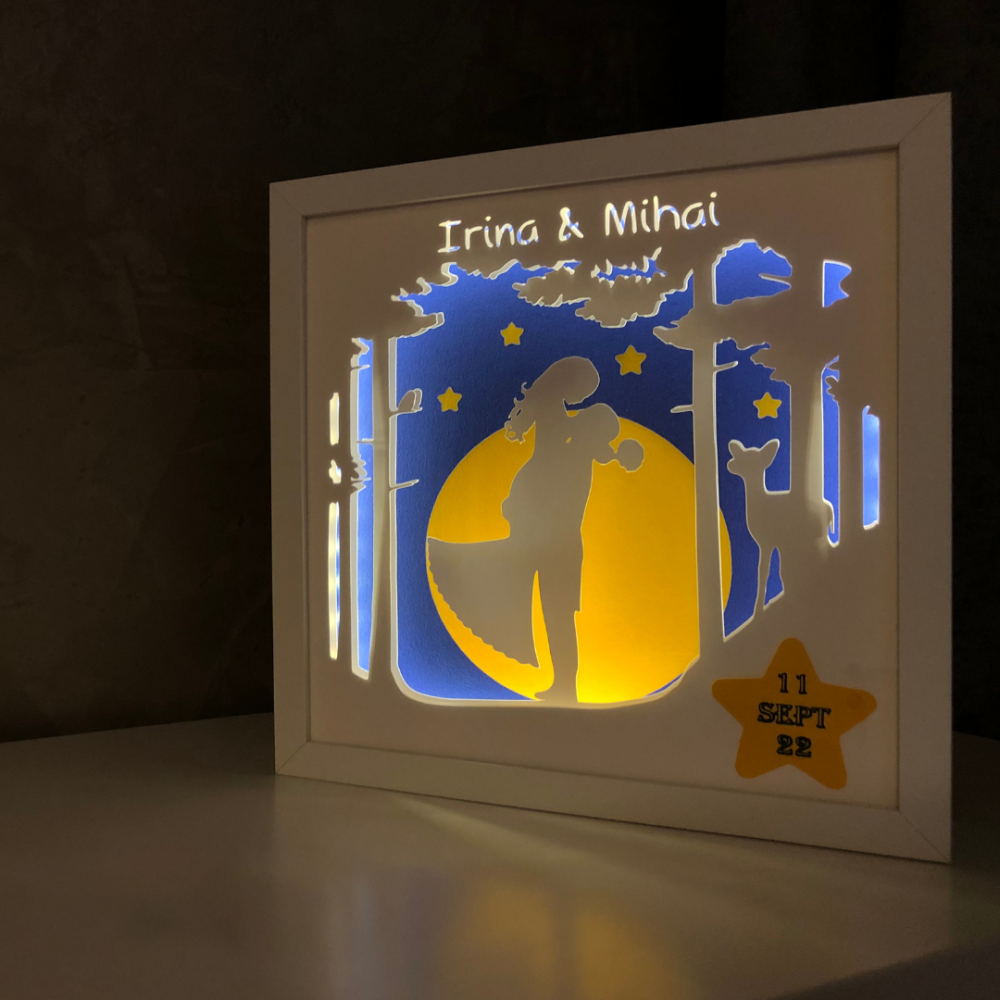 Tablou Luminos Indragostiti 001 | Noorhandmadeatelier