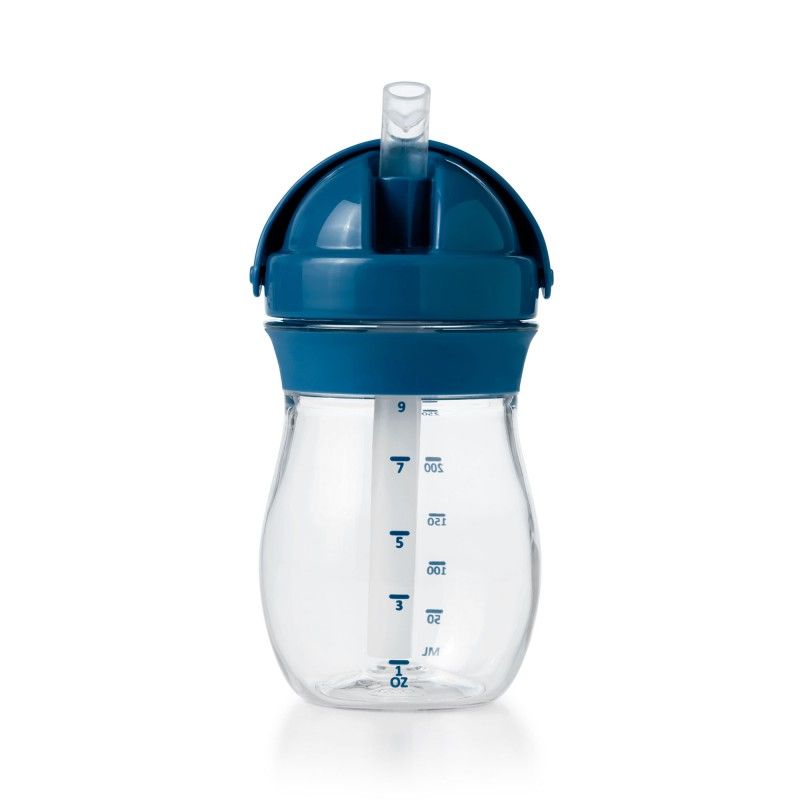 Cana tranzitie OXO Tot 250ml, Navy, cu Pai Migdala - imagine 3
