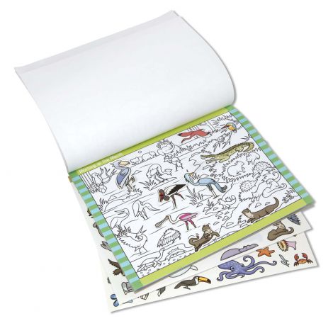 Melissa & Doug Bloc Colorat Animale și Abtibilduri - imagine 2