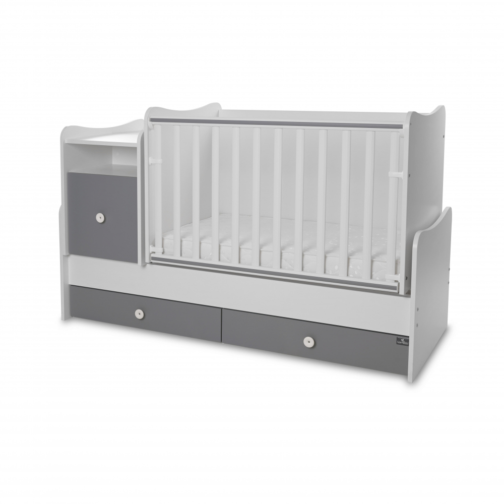 Mobilier Transformabil Lorelli White Stone Grey - imagine 5
