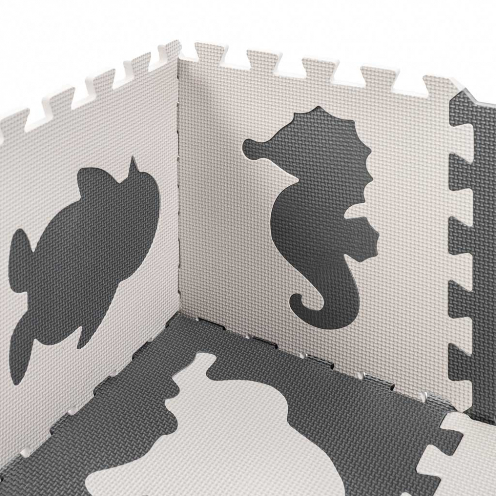 Covoras Puzzle Ikonka 9 piese - Spațiu de joacă sigur - imagine 5