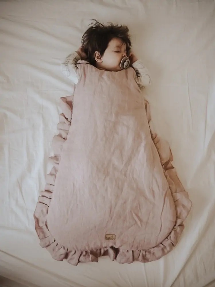 Sac de Dormit BabyLy Bej Antialergic, 0-9 luni - imagine 3