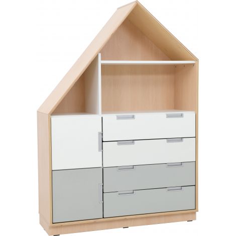 Dulap Casuta Quadro Artar Moje Bambino 7 Compartimente - imagine 2