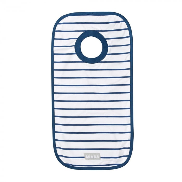 Baveta Bumbac Beaba Evolutive Stripes, Guler Elastic