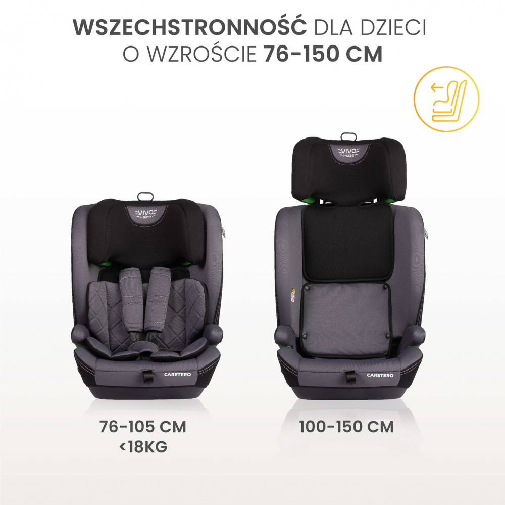 Scaun Auto i-Size Caretero Vivo | Siguranță Maxima - imagine 3