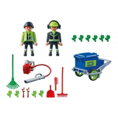 Playmobil Echipa Curățare Străzi | Jucarie Educativă - imagine 2