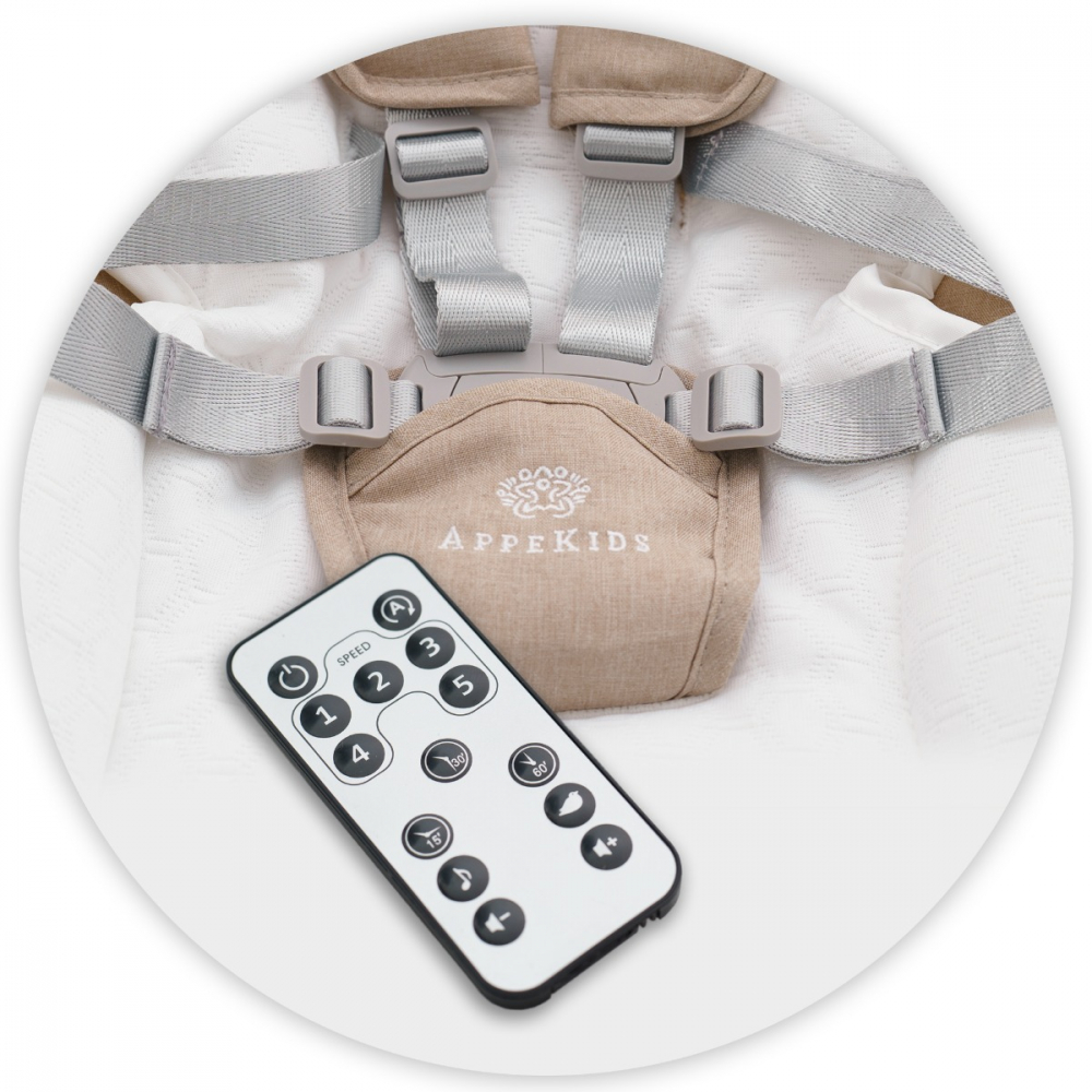 Leagan Electric AppeKids Bubble Beige, 5 Viteze - imagine 3