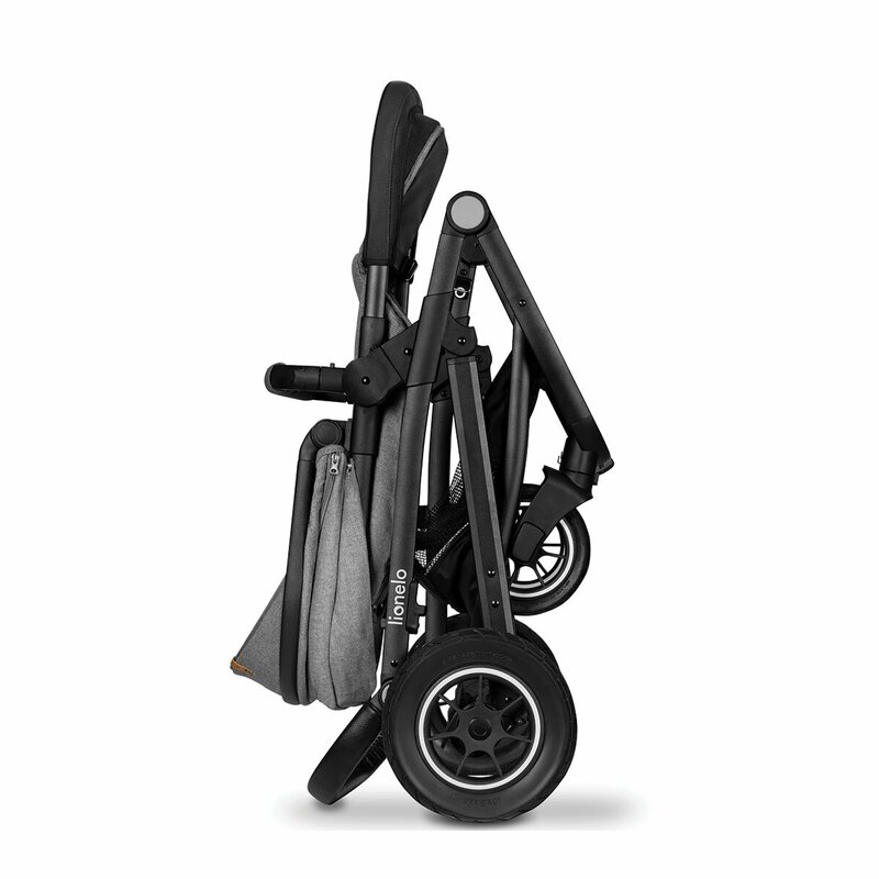 Carucior 3 in 1 Lionelo Bianka Gri, Aluminiu - imagine 7