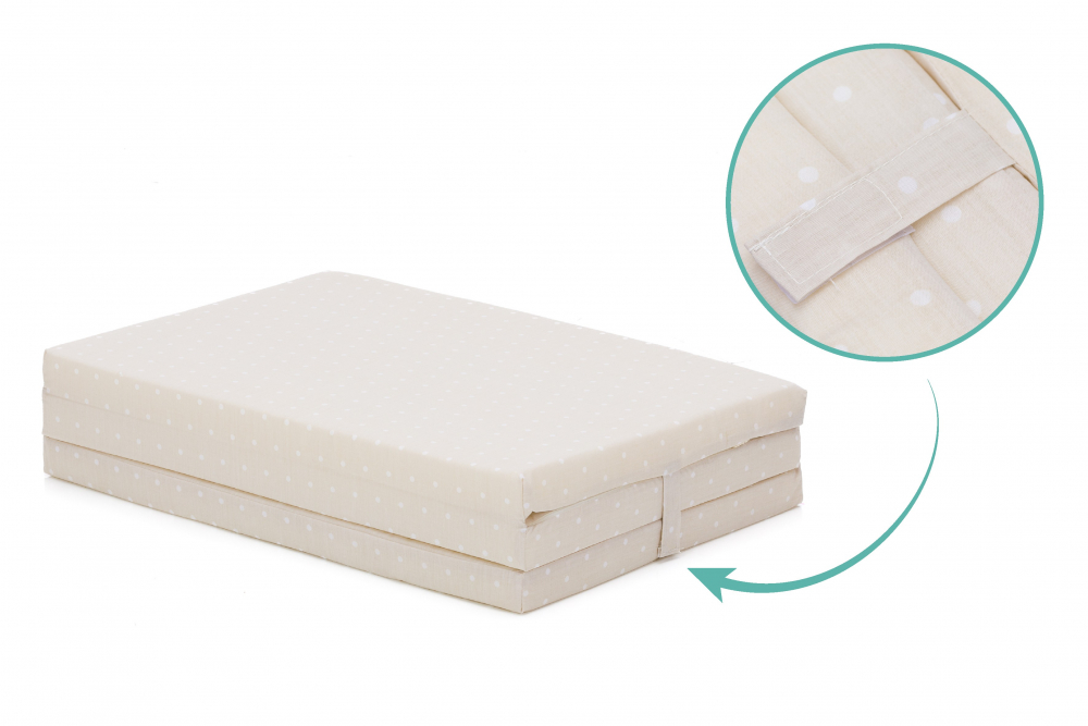 Saltea Pliabilă Copii Fillikid 120x60, Beige - imagine 2