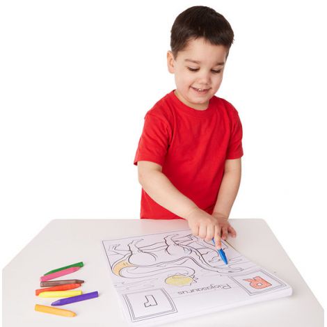 Bloc desen Alfabet Dinozauri Melissa & Doug - imagine 2