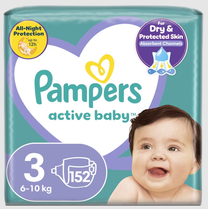 Scutece Pampers Active Baby 3, 6-10kg, Mega Box - imagine 10