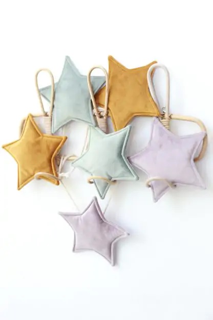 Ghirlanda Catifea Babyly | Decor Stea pentru Camera Copilului - imagine 3