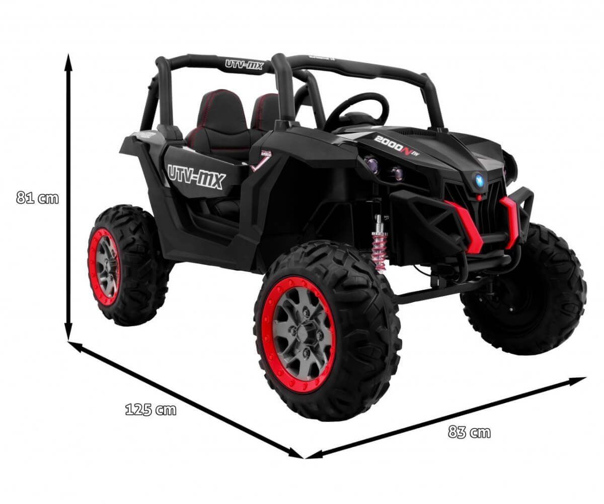UTV BUGGY POWER 4x4 180W Ecran LCD Negru - imagine 4