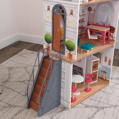 Căsuță Păpuși Rowan Kidkraft cu Mobilier - imagine 5